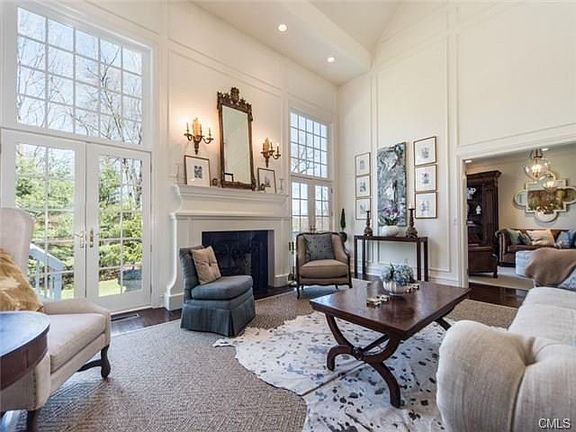 Exquisite Living room with soaring ceilings