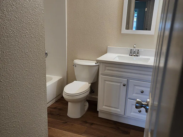 Hallway bathroom