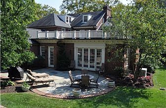 Rear view of home w/patio