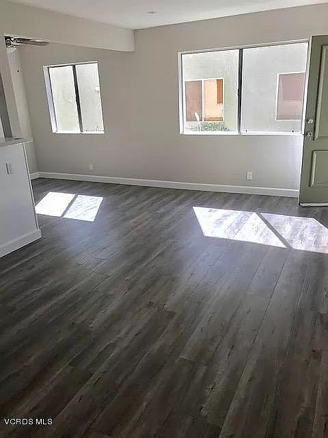 Entryway area and living room