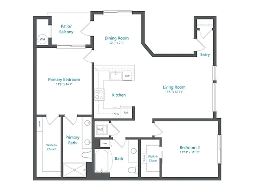 Floor plan 2x2-View (B5)