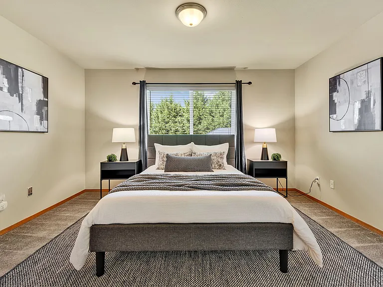 All photos were taken previously with staging furniture. No furniture included in rental.