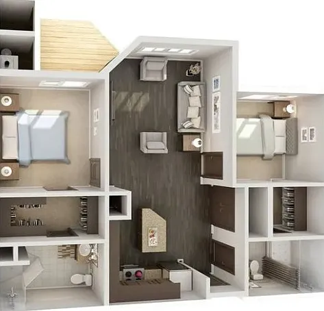 The Midvale- West 2 Bedroom/2 Bath The Midvale- West 2 Bedroom/2 Bath