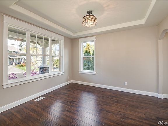 Formal living room with coffered ceiling
