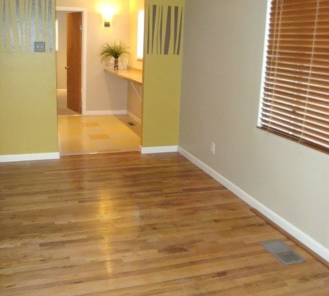 Refinished wood floors