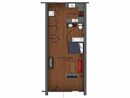 Floor plan Studio
