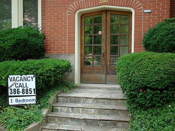 Front building entrance