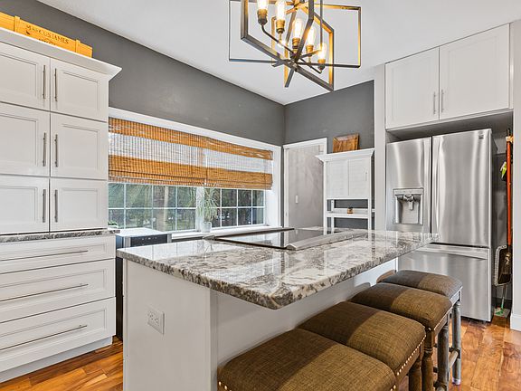 Spacious kitchen with stainless steel appliances