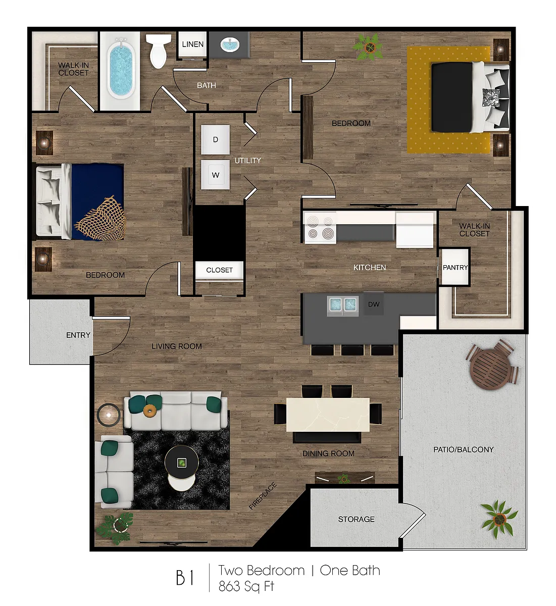 Floor plan B1