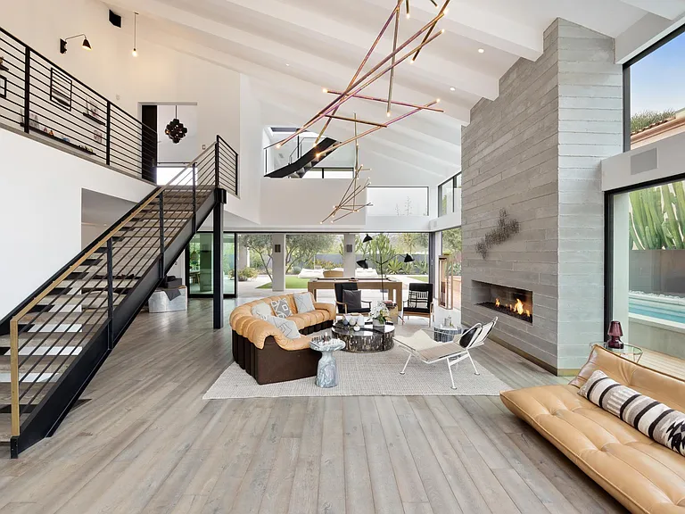 Head up the staircase and into one of the designer bedrooms.