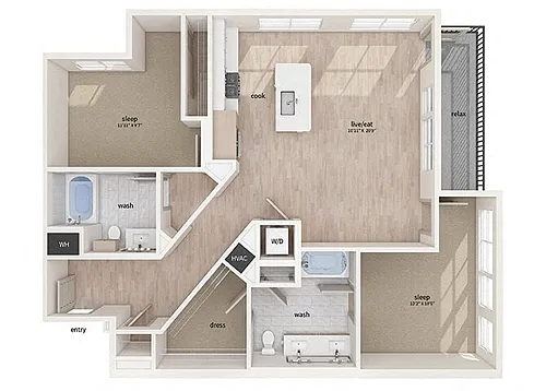 Floor plan B7