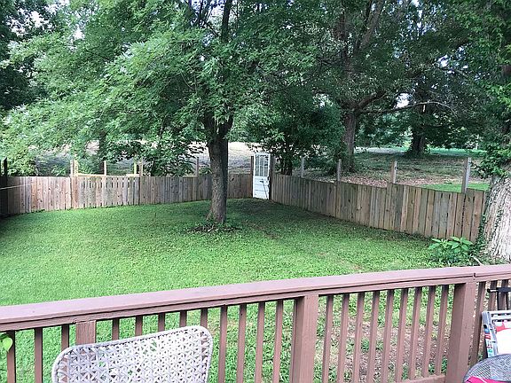 Fenced in backyard 