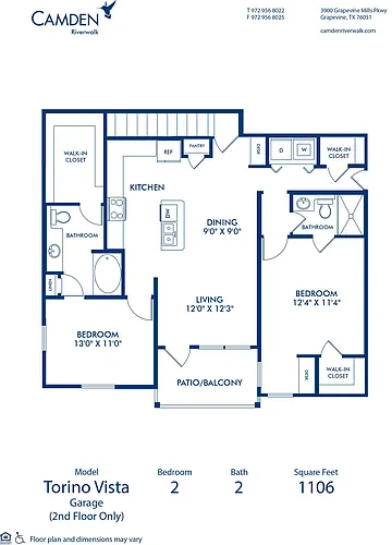 Floor plan Torino Vista - Garage