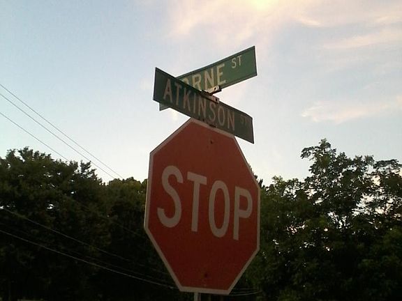 Corner of Atkinson and Horne