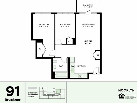 2nd image of 91 Bruckner Blvd #518