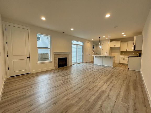 Great room with gas fireplace