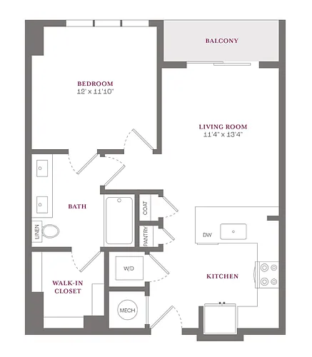 Floor plan 1X1 A3