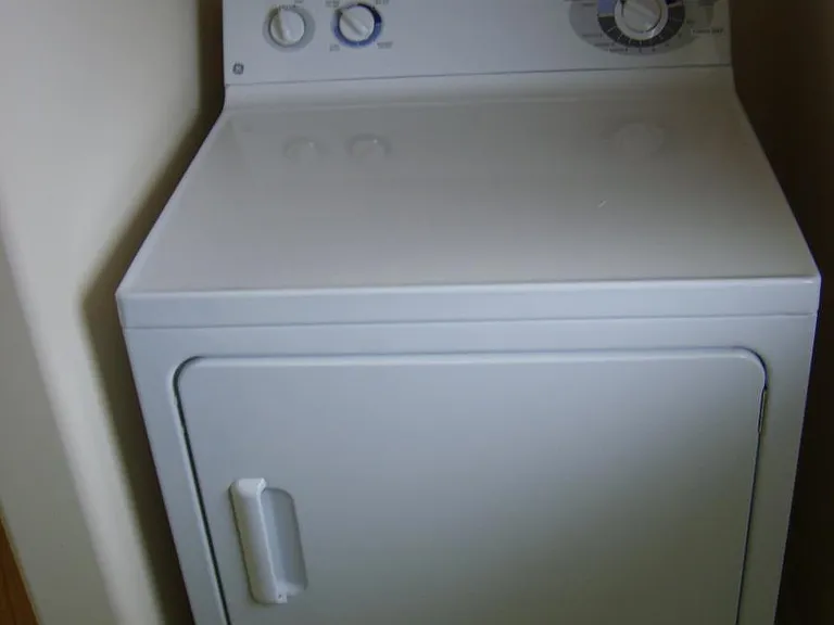 Dryer located off the kitchen