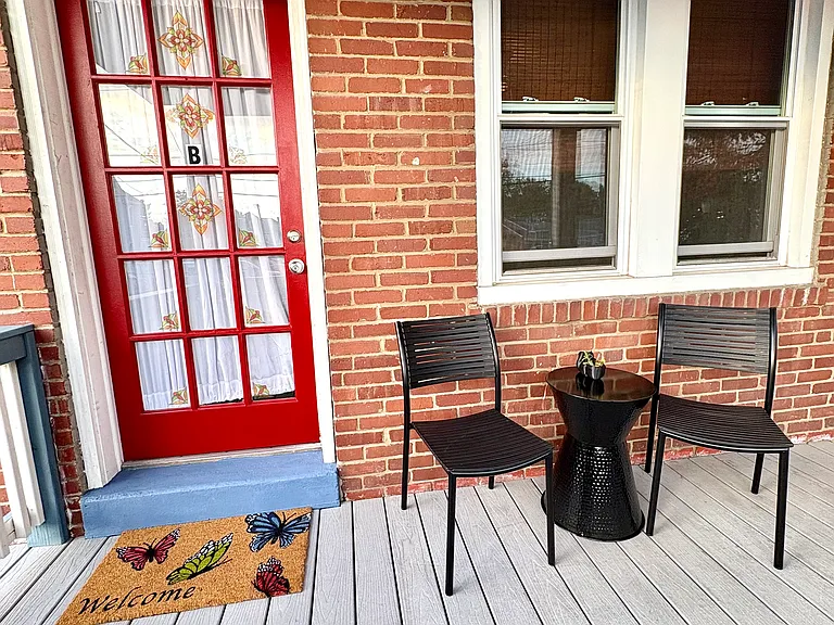 Entrance to Apartment B.
Welcome home!