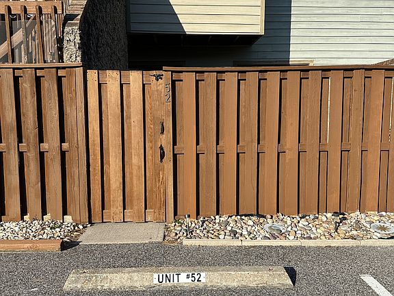 Assigned parking right in front of the gate.