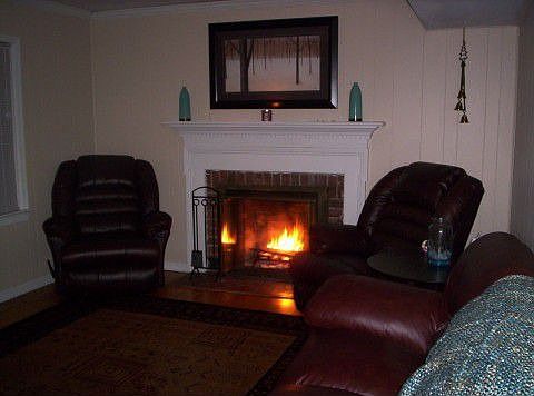 family room w/cozy fireplace