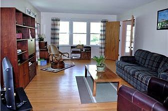 View of living room looking toward the foyer