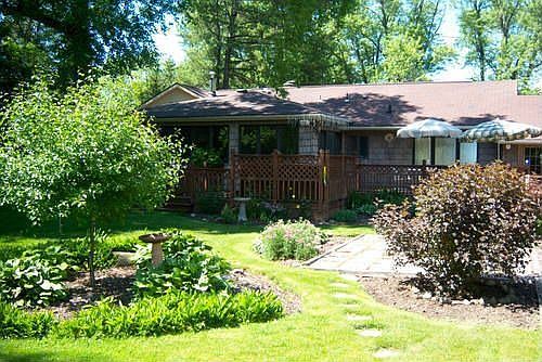 Backyard and decks