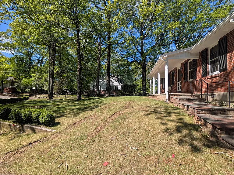 Large front yard