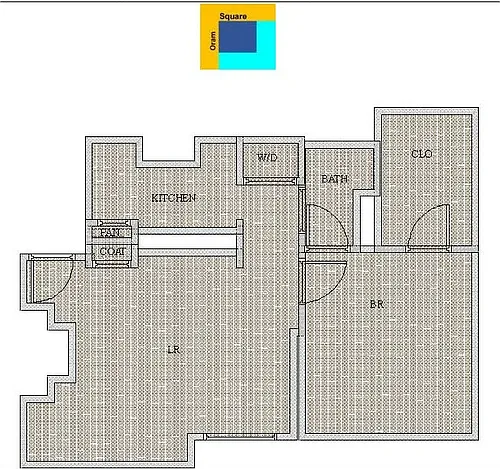 Floor plan A2 - W/D in Kitchen