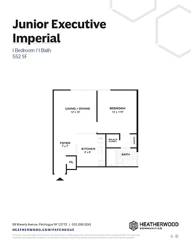 Floor plan The Junior Executive Imperial