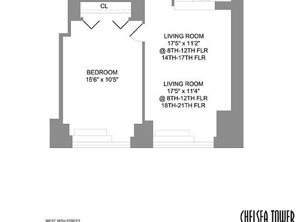 2nd image of 100 W 26th St APT 19B