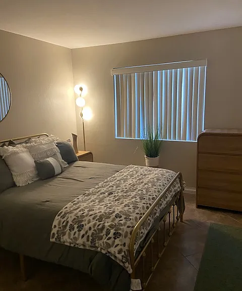 This is a smaller room for rent in the home 11 x 10 feet