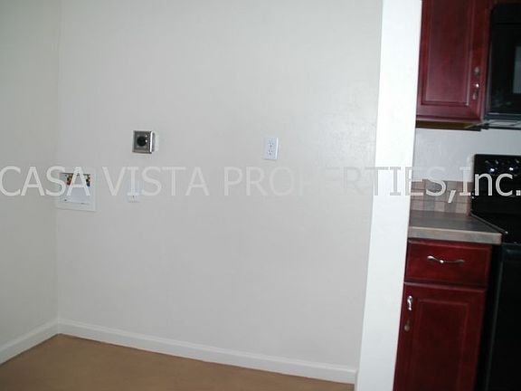 Laundry Hook Up in Kitchen