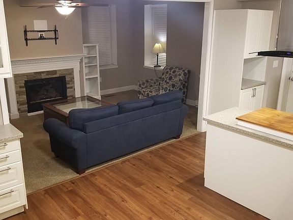 Dining room with buffet.