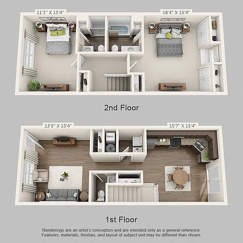 Floor plan Ashton Park Townhome