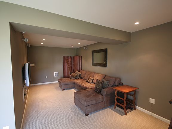 Partial finished basement