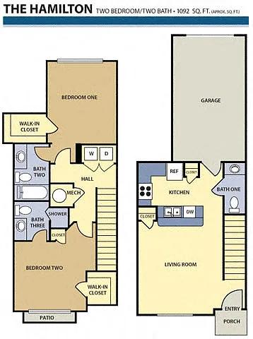 Floor plan The Hamilton