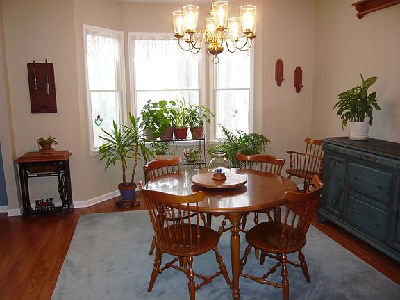 Dining Room with Bow Window, Hardwood Flooring