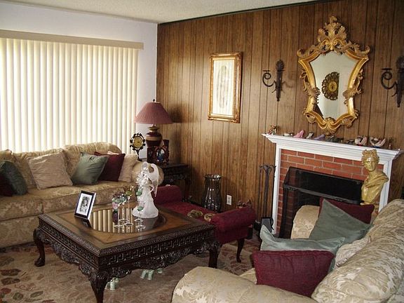 Livng area with fireplace