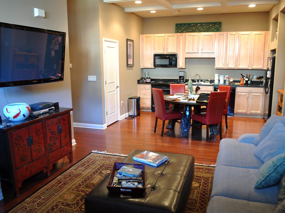 Living Room pre-wired for flat screen