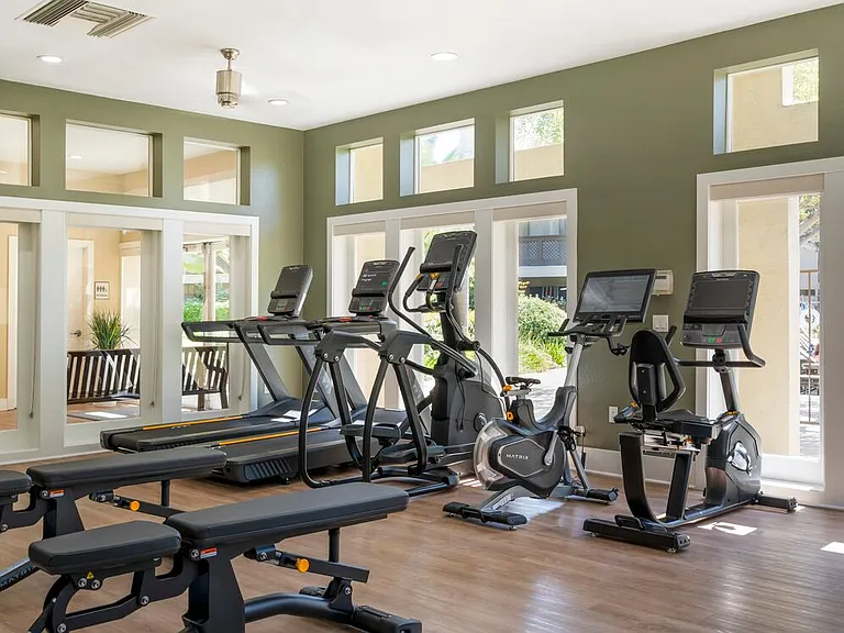Fitness center with cardio equipment