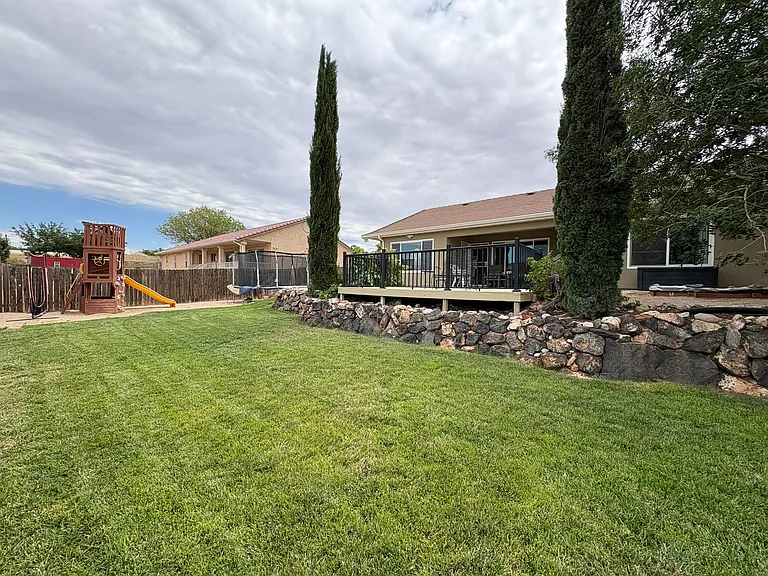 Back lawn