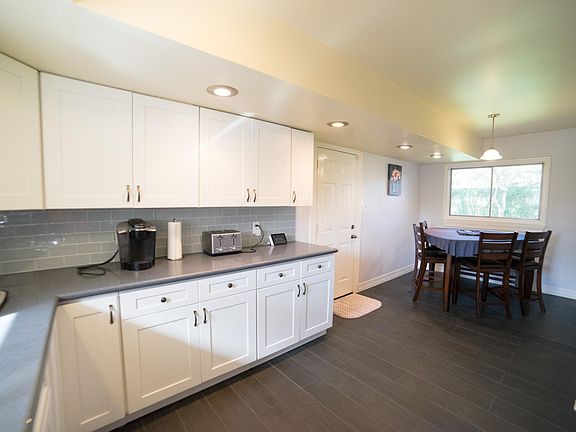 Dining space adjacent to the kitchen.