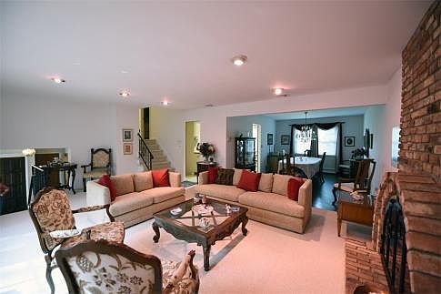 Living Room Opens To Dining Room