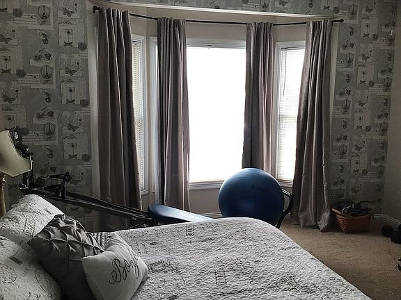 Master bedroom bay window