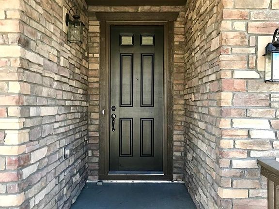 brick front door entry