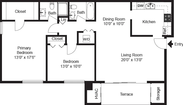 Two Bedroom Two Bathroom Two Bedroom Two Bathroom