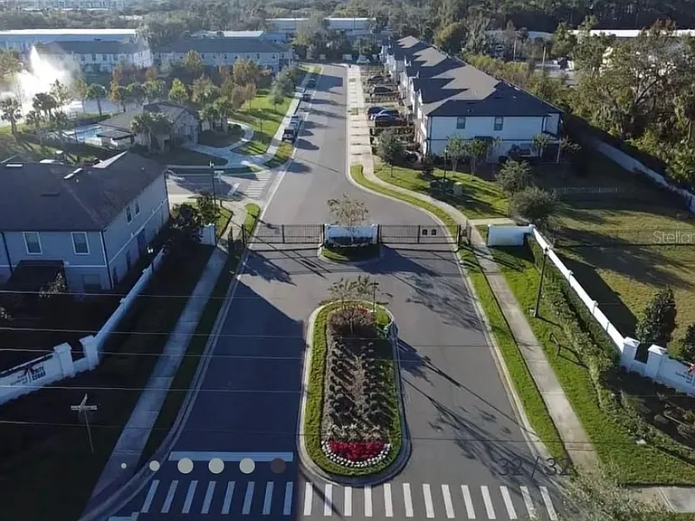 Aerial view of community entrance (Gated)
