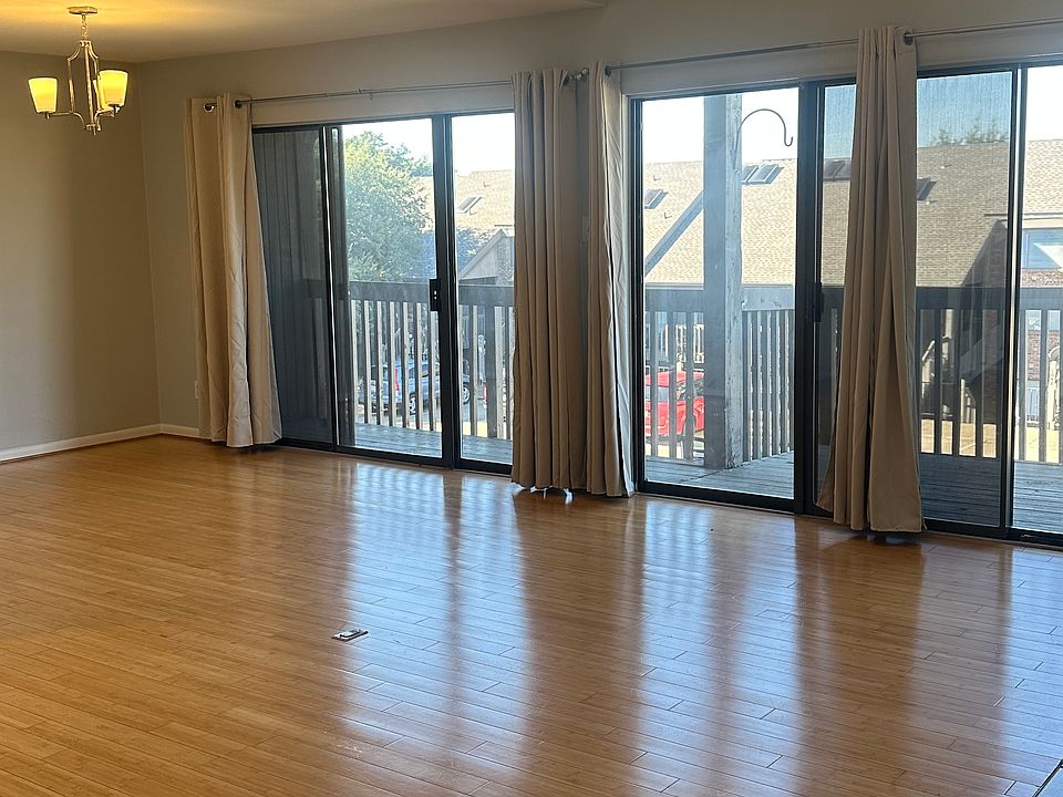 Living room with vaulted ceilings