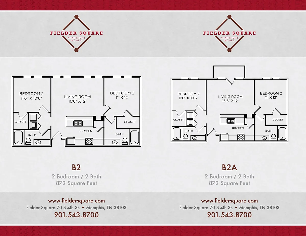 Floor plan B2 Two Bedroom
